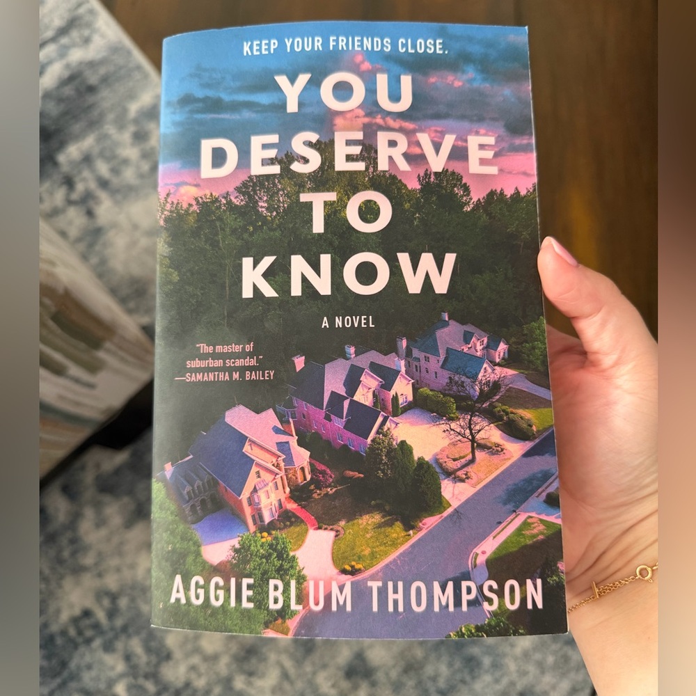 Aggie Blum Thompson 'You Deserve to Know' Paperback Novel - Blue/Pink Cover